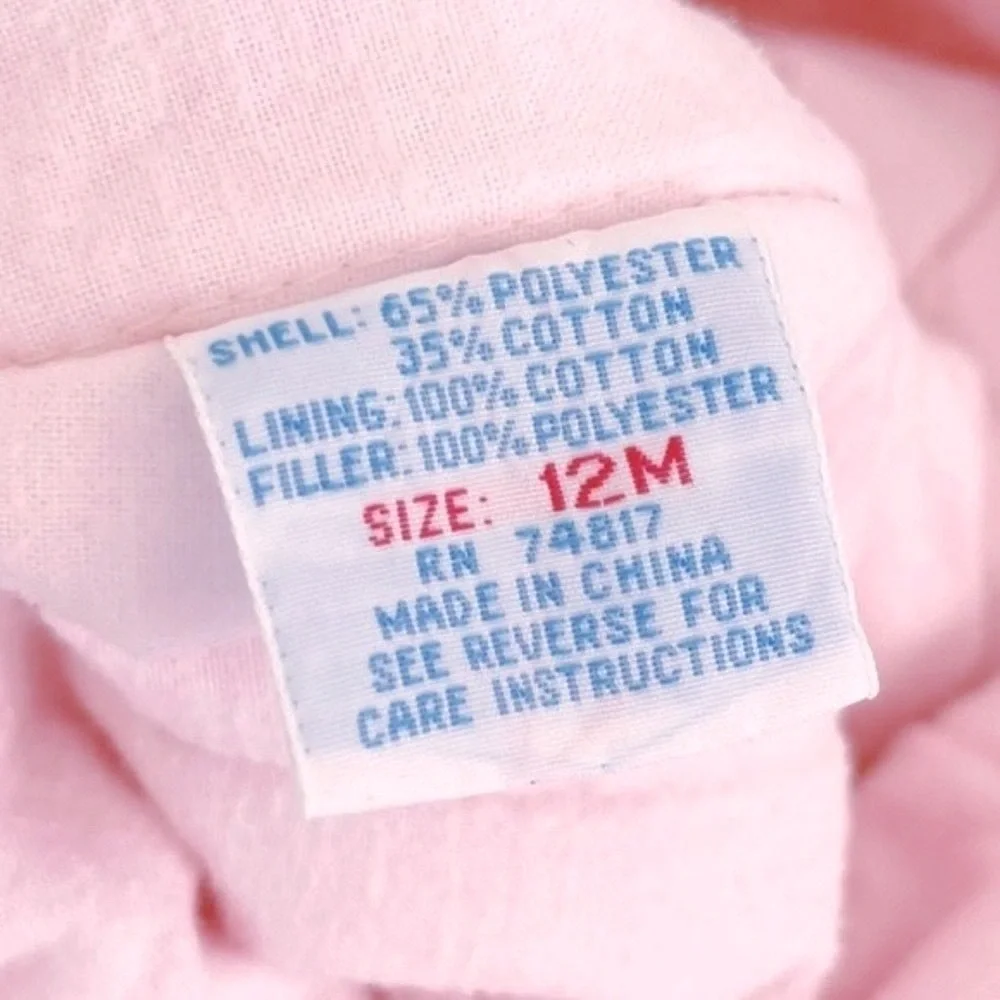 Vintage Infant Bib Overalls Footed